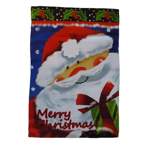 12x18 12"x18" Merry Christmas Holiday Santa Claus Vertical Sleeve Flag Garden 12x18 12"x18" Merry Christmas Holiday Santa Claus Vertical Sleeve Flag Garden